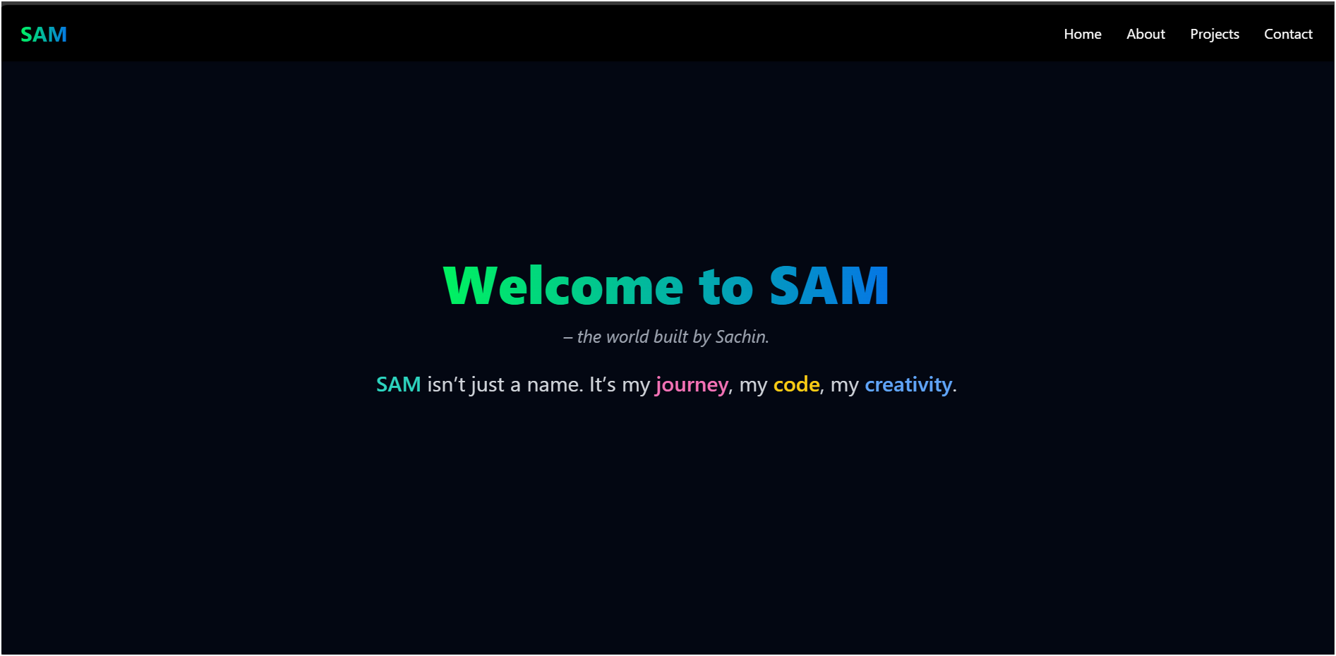 SAM – Sachin Artistic Mind